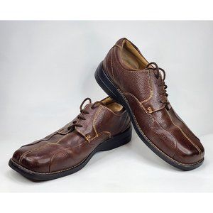 Dockers Mens Shoes Size 10.5M Brown Leather Derby Oxfords Dad Classic Core